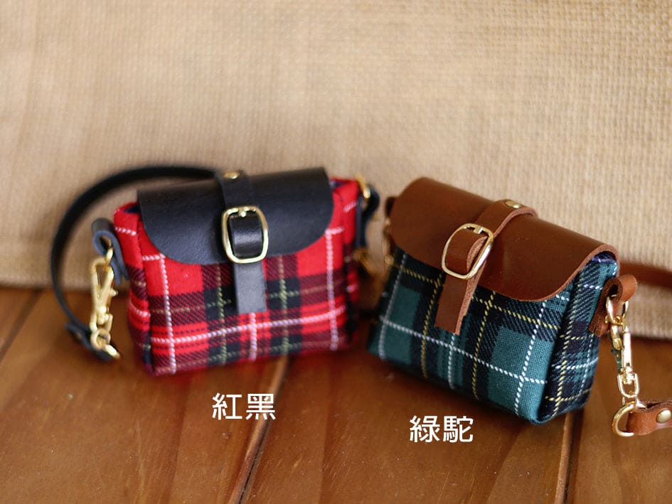 【1PinFun】格紋肩背包 多色 / 1/3 Dollfie Dream AZO2 Smart Doll