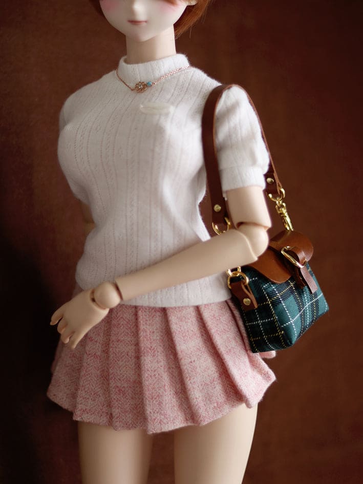 【1PinFun】格紋肩背包 多色 / 1/3 Dollfie Dream AZO2 Smart Doll