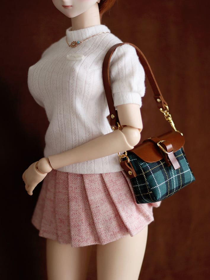 【1PinFun】格紋肩背包 多色 / 1/3 Dollfie Dream AZO2 Smart Doll
