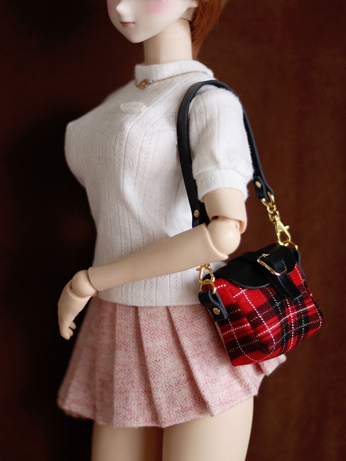 【1PinFun】格紋肩背包 多色 / 1/3 Dollfie Dream AZO2 Smart Doll
