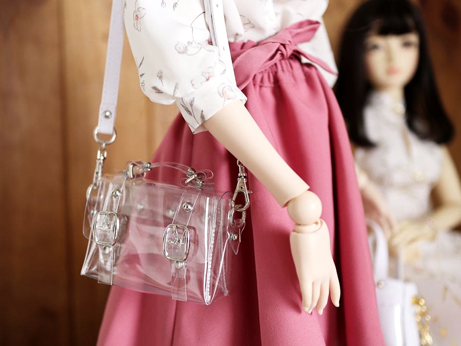 【1PinFun】肩背包 透明 / BJD 1/3 SD DD OB50 AZONE AZO2 AngelPhilia - 紀物書館+JiWu Bookstore