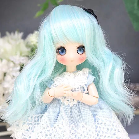 【Dollce】リボンウェーブ ベビーウィッグ マルチカラー / 4インチ SweetDoll オビツ OB11 球体関節人形 12分