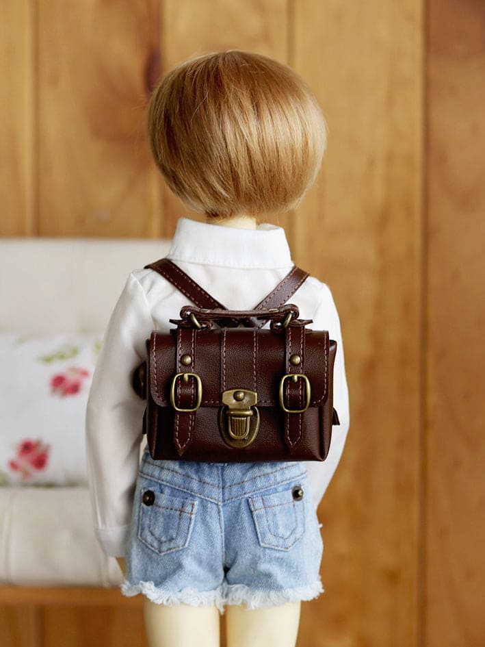 【1PinFun】後背包 棕色 / BJD 1/4 MDD MSD OB50 AZONE AZO2 AngelPhilia - 紀物書館+JiWu Bookstore