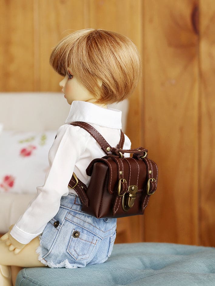 【1PinFun】後背包 棕色 / BJD 1/4 MDD MSD OB50 AZONE AZO2 AngelPhilia - 紀物書館+JiWu Bookstore