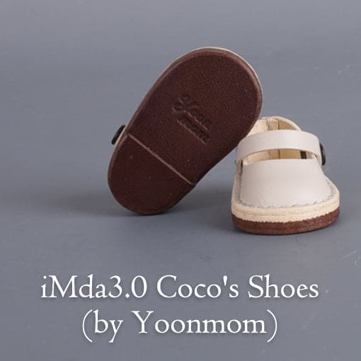 【Yoonmom】White Mary Jane leather shoes pre-order/iMda 3.0 BJD 6 points