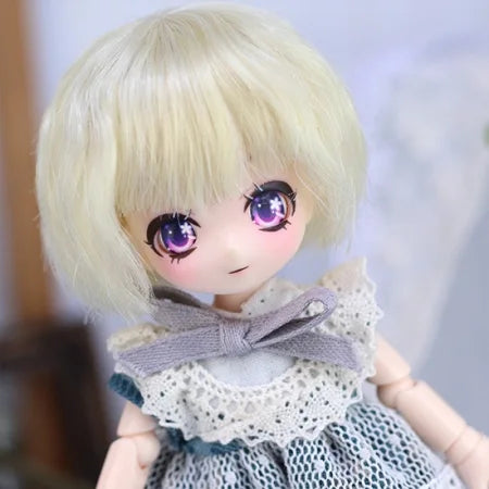 【Dollce】ボブウェーブ ベビーウィッグ マルチカラー / 4インチ SweetDoll オビツ OB11 球体関節人形 12分