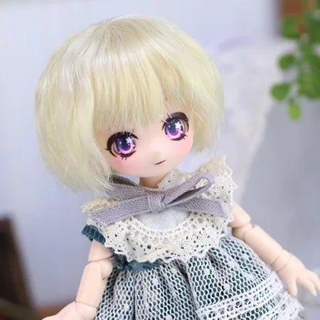 【Dollce】ボブウェーブ ベビーウィッグ マルチカラー / 4インチ SweetDoll オビツ OB11 球体関節人形 12分