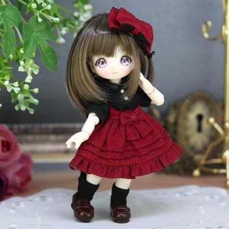 【DOLLCE】蝴蝶結洋裝 多色/ OBITSU OB11 Azone P妹 P體 picconeemo 黏土娃 - 紀物書館+JiWu Bookstore