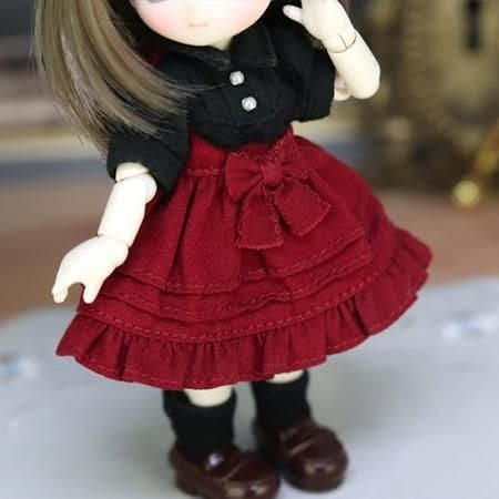 【DOLLCE】蝴蝶結洋裝 多色/ OBITSU OB11 Azone P妹 P體 picconeemo 黏土娃 - 紀物書館+JiWu Bookstore