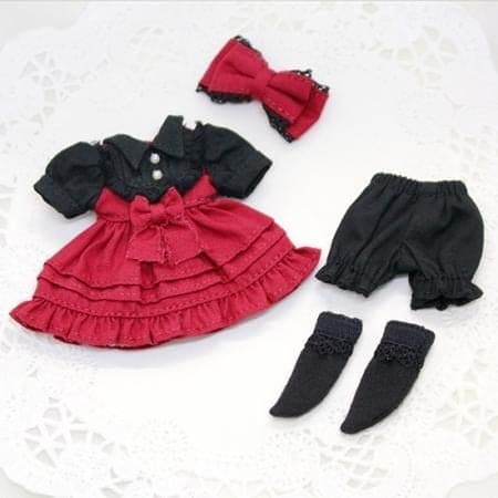 【DOLLCE】蝴蝶結洋裝 多色/ OBITSU OB11 Azone P妹 P體 picconeemo 黏土娃 - 紀物書館+JiWu Bookstore