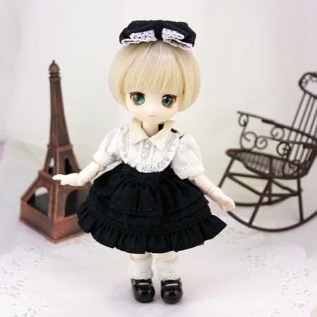 【DOLLCE】蝴蝶結洋裝 多色/ OBITSU OB11 Azone P妹 P體 picconeemo 黏土娃 - 紀物書館+JiWu Bookstore