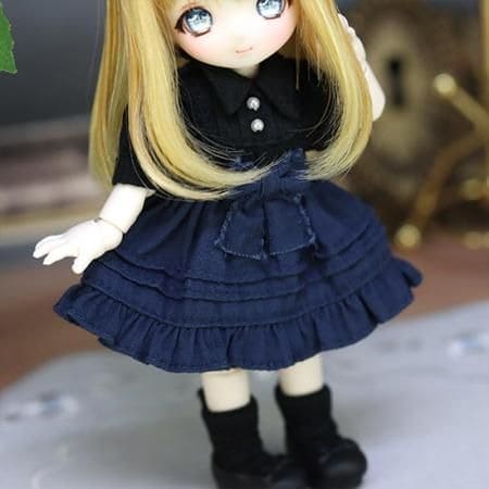 【DOLLCE】蝴蝶結洋裝 多色/ OBITSU OB11 Azone P妹 P體 picconeemo 黏土娃 - 紀物書館+JiWu Bookstore