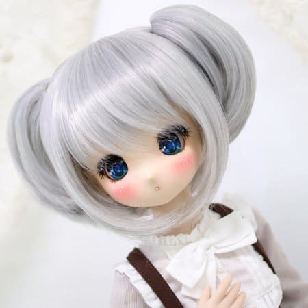 【Dollce】Pig Tail Doll Wig Multicolor / 9" BJD DD  1/3 scale    1/4 scale 
