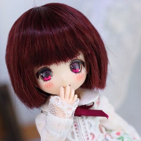 【Dollce】ボブウェーブ ベビーウィッグ マルチカラー / 4インチ SweetDoll オビツ OB11 球体関節人形 12分