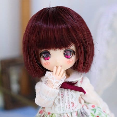 【Dollce】ボブウェーブ ベビーウィッグ マルチカラー / 4インチ SweetDoll オビツ OB11 球体関節人形 12分