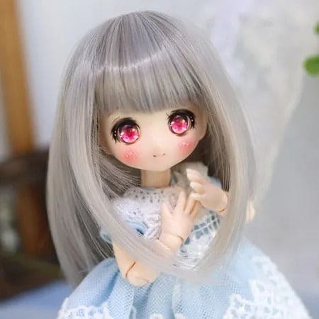 【Dollce】Natural Long 娃用假髮 多色 / 4吋 SweetDoll OBITSU OB11 BJD 1/12 - 紀物書館+JiWu Bookstore