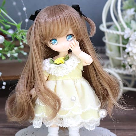 【Dollce】Fluffy Twin ベビーウィッグ マルチカラー / 4インチ SweetDoll オビツ OB11 球体関節人形 12分