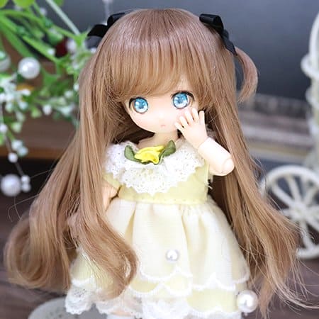 【Dollce】Fluffy Twin baby wig multi-color / 4 inches SweetDoll OBITSU OB11 BJD 12 minutes 