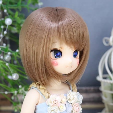 【Dollce】前下がりボブ ベビーウィッグ マルチカラー / 7インチ球体関節人形 4分6分 iMda2.6 iMda3.0 