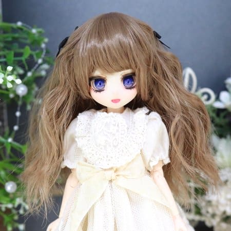 【Dollce】Ribbon Wave Wig for Baby Multicolor / 5-inch OBITSU OB11 Nendoroid Clay Doll BJD iMda1.7