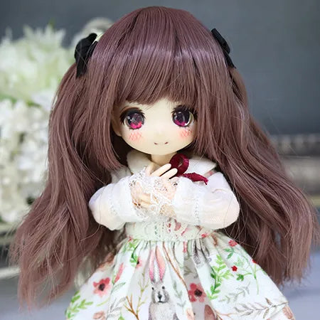 【Dollce】リボンウェーブ ベビーウィッグ マルチカラー / 4インチ SweetDoll オビツ OB11 球体関節人形 12分