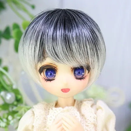 【Dollce】グラデーションショート ベビーウィッグ マルチカラー / 5インチ OB11 ねんどろいど BJD iMda1.7 ufdoll 