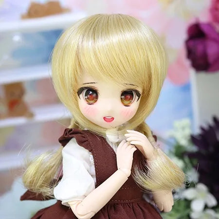 【Dollce】海老毛 ベビーウィッグ マルチカラー / 5インチ OB11 ねんどろいど 球体関節人形 iMda1.7 ufdoll 