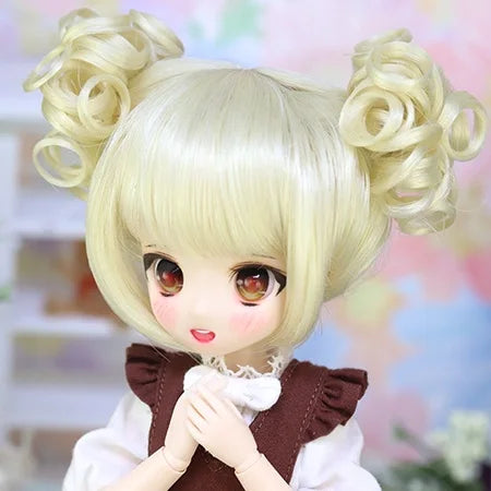 【Dollce】ツインテールカール ベビーウィッグ マルチカラー / 5インチ OB11 ねんどろいど 球体関節人形 iMda1.7 ufdoll 