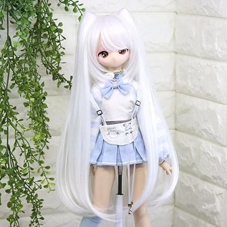 【Dollce】Cat Style 娃用假髮 多色 / 9吋 BJD DD 3分 4分 MDD - 紀物書館+JiWu Bookstore