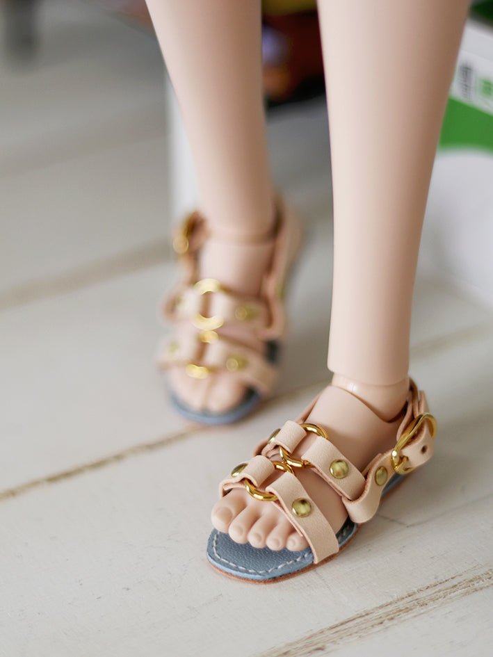 【1PinFun】雙圓環涼鞋 多色 / BJD SD DD 1/3 AZONE AZO2 OB50 AngelPhilia