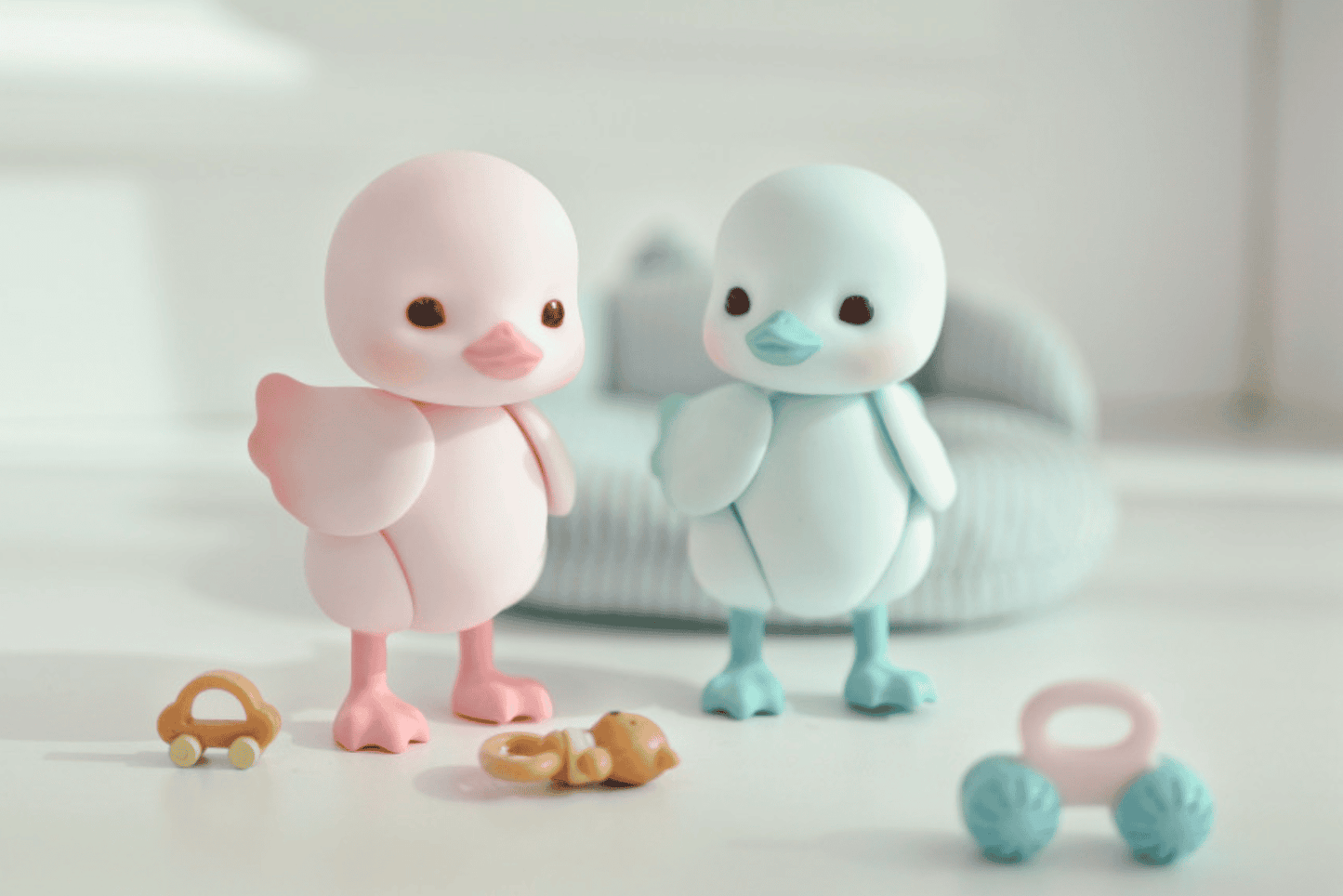 【GEPPETO FRIENDS】gfDolls little KKuming Duck 小鴨子 粉肌 / 現貨 - 紀物書館+JiWu Bookstore