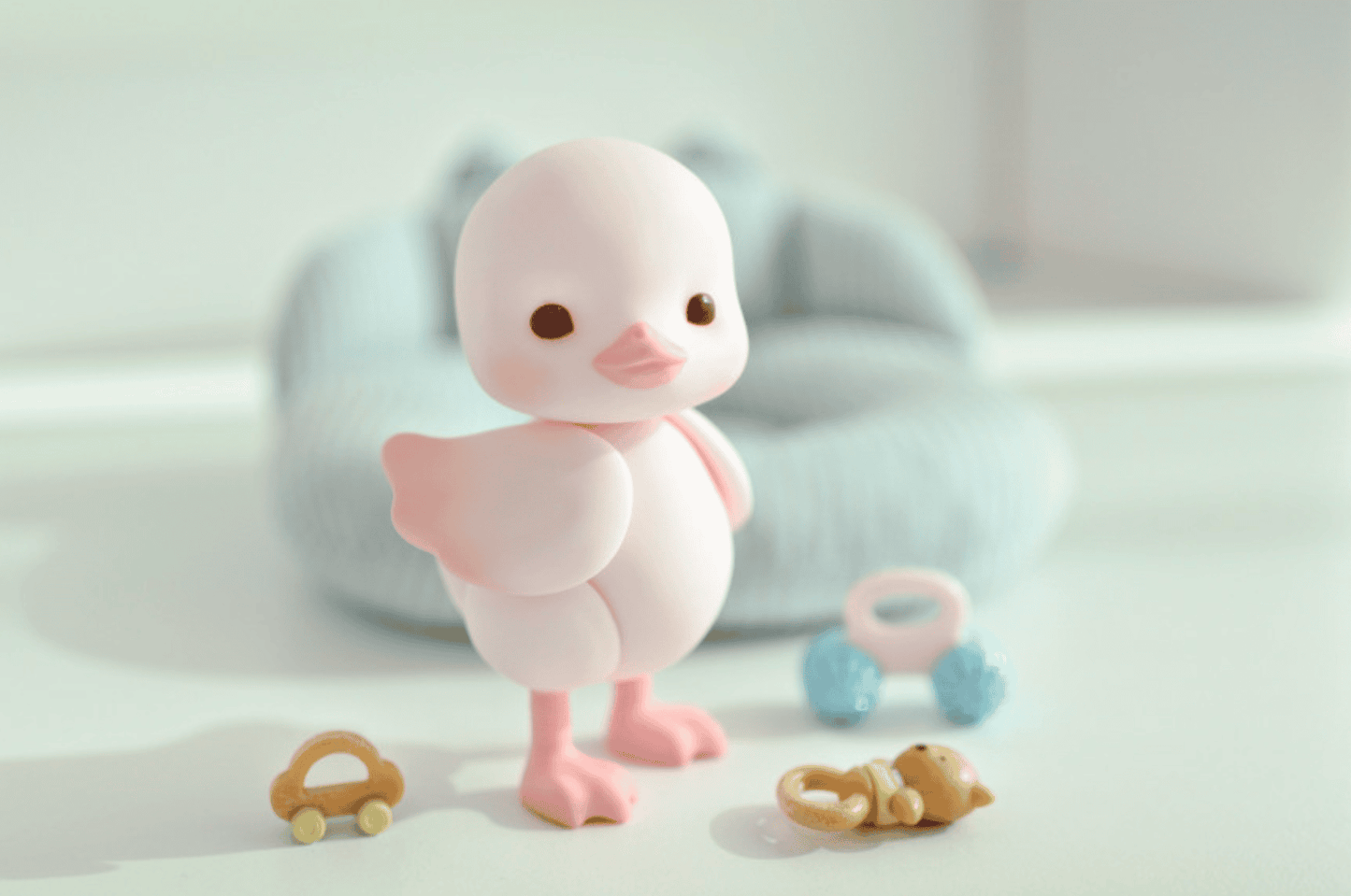 【GEPPETO FRIENDS】gfDolls little KKuming Duck 小鴨子 粉肌 / 現貨 - 紀物書館+JiWu Bookstore