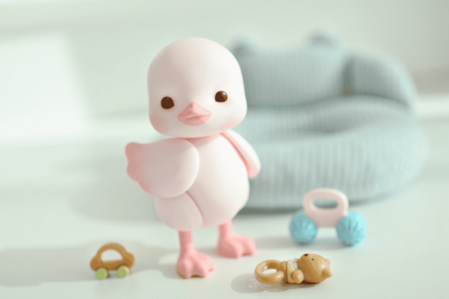 【GEPPETO FRIENDS】gfDolls little KKuming Duck 小鴨子 粉肌 / 現貨 - 紀物書館+JiWu Bookstore