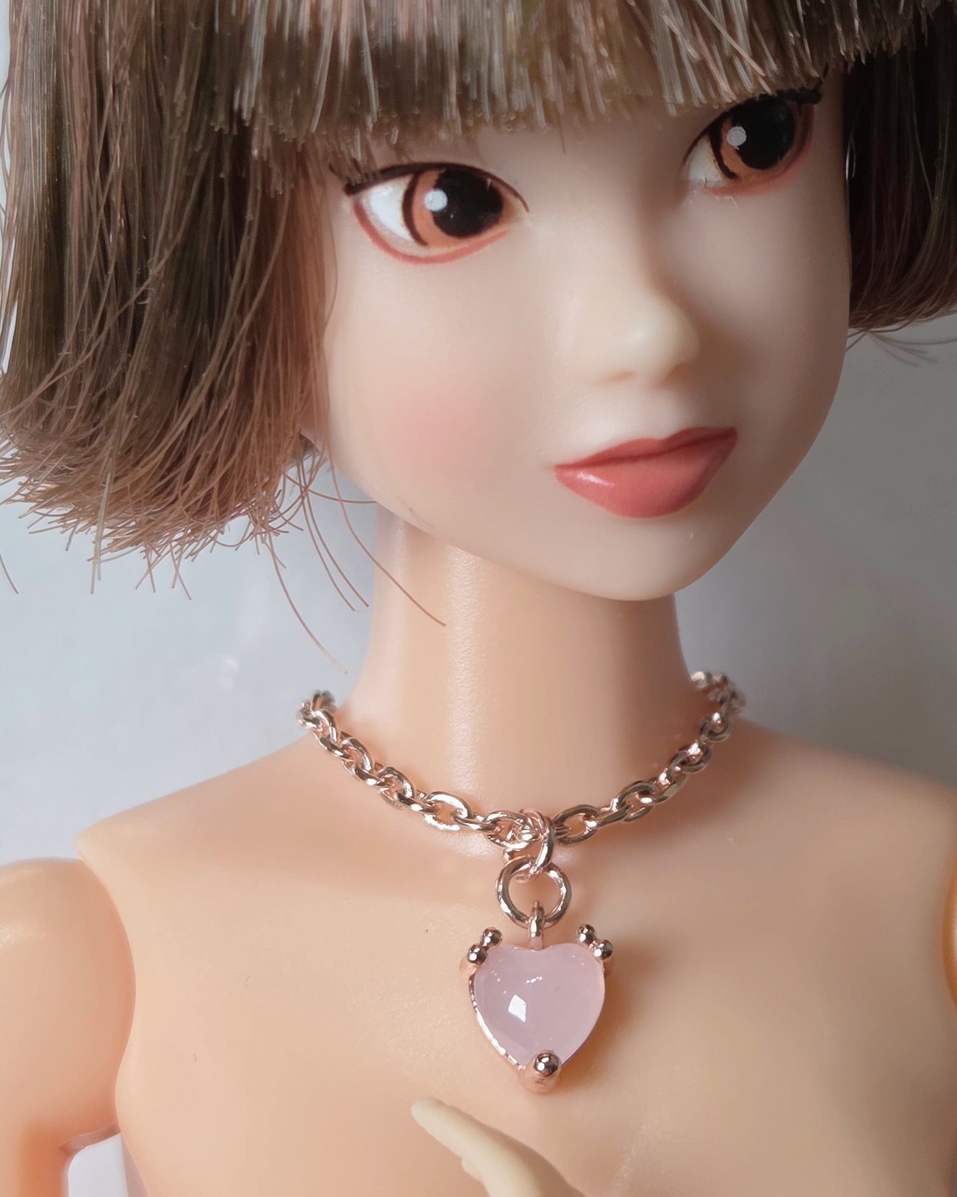 【紀物】1/6 項鍊 粉紅之心 / momoko Pureneemo Blythe Angel Philia - 紀物書館+JiWu Bookstore