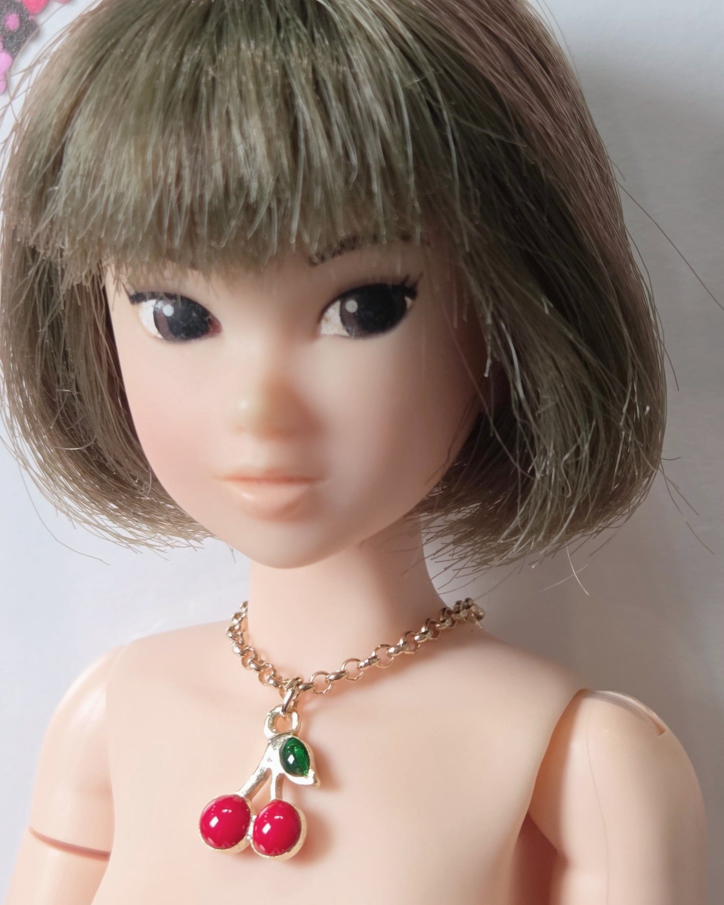 【紀物】1/6 項鍊 櫻桃 / momoko Pureneemo Blythe Angel Philia - 紀物書館+JiWu Bookstore