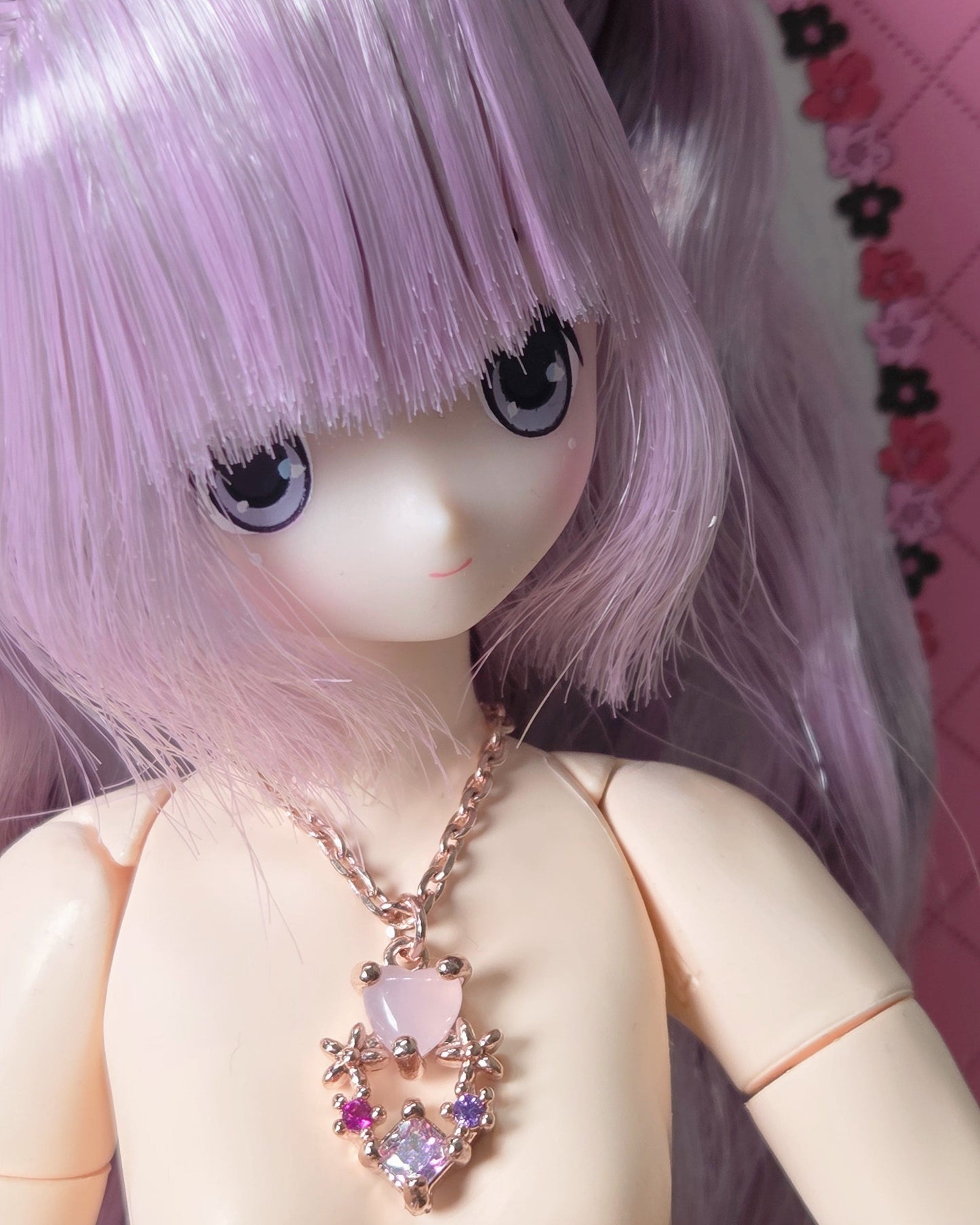 【紀物】1/6 項鍊 璀璨粉心 / momoko Pureneemo Blythe Angel Philia - 紀物書館+JiWu Bookstore
