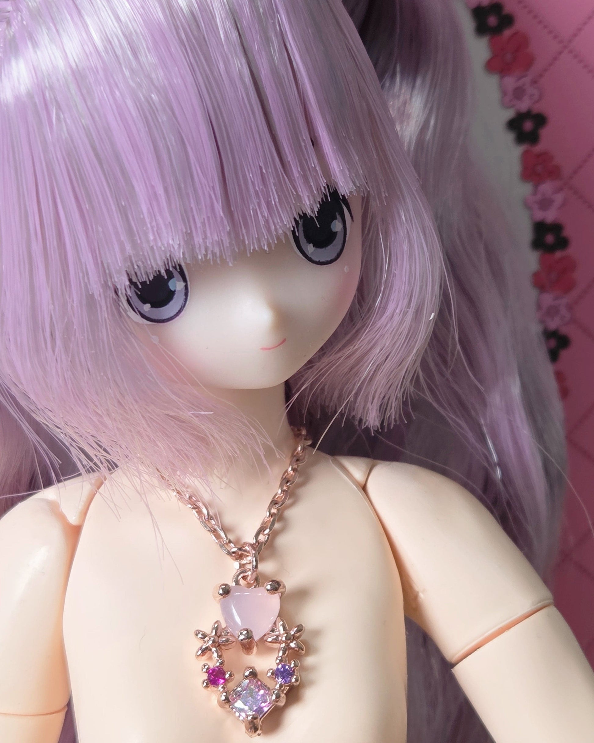 【紀物】1/6 項鍊 璀璨粉心 / momoko Pureneemo Blythe Angel Philia - 紀物書館+JiWu Bookstore
