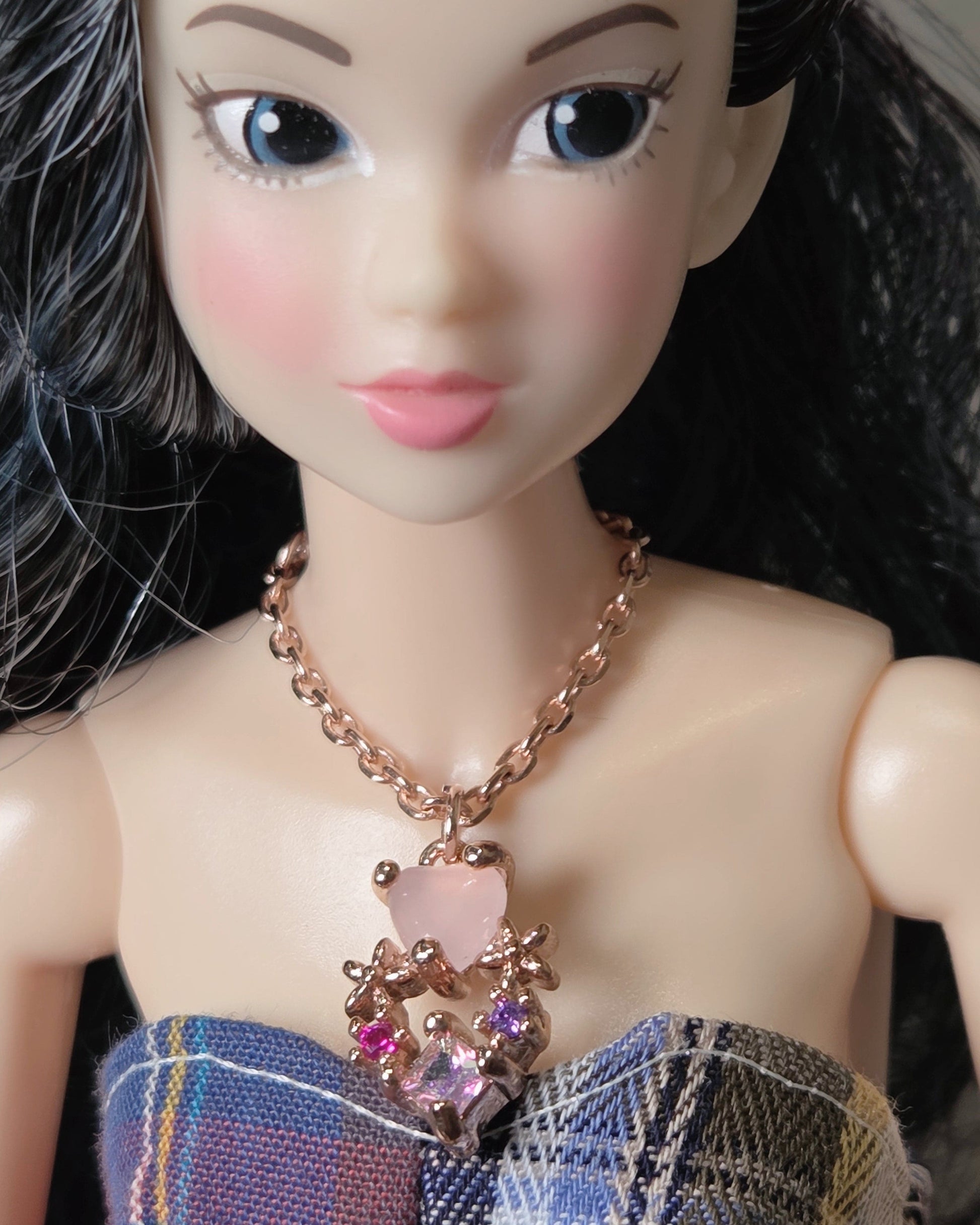 【紀物】1/6 項鍊 璀璨粉心 / momoko Pureneemo Blythe Angel Philia - 紀物書館+JiWu Bookstore