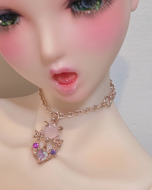 【紀物】1/6 項鍊 璀璨粉心 / momoko Pureneemo Blythe Angel Philia - 紀物書館+JiWu Bookstore