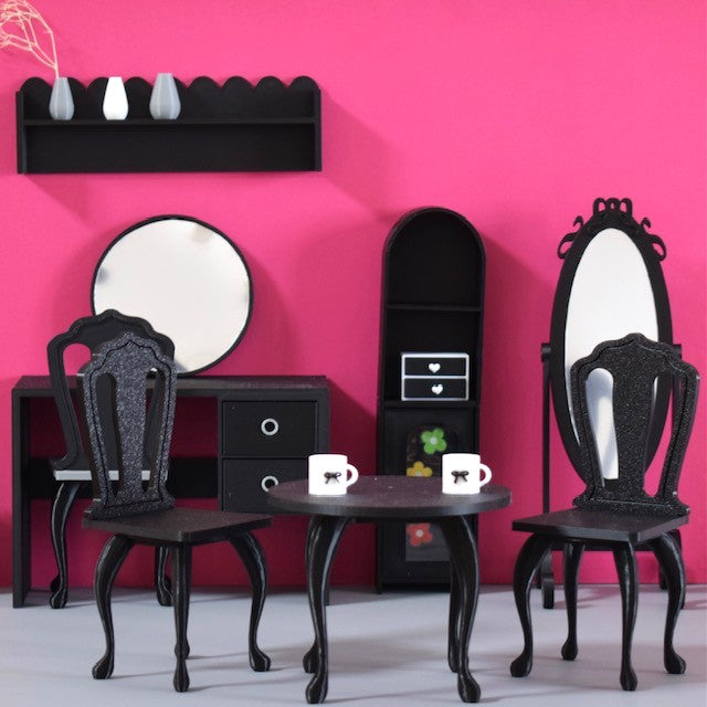 [Licca Castle] Mimi Department Store My Room Series Collaboration Table and Chair Set / 22cm Pureneemo OB22 ruruko Licca