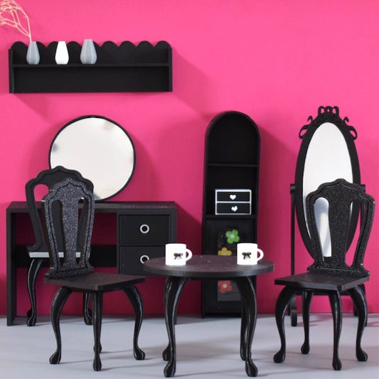 [Licca Castle] Mimi Department Store My Room Series Collaboration Table and Chair Set / 22cm Pureneemo OB22 ruruko Licca