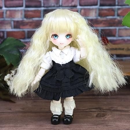 【Dollce】Long wave 娃用假髮 多色 / 4吋 SweetDoll OBITSU OB11 BJD 12分 - 紀物書館+JiWu Bookstore