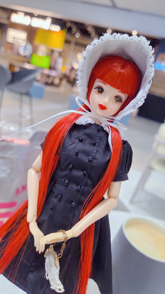 【Licca Castle】Galum Collection 28 荷葉邊領洋裝套組 / 27cm momoko MISAKI Jenny