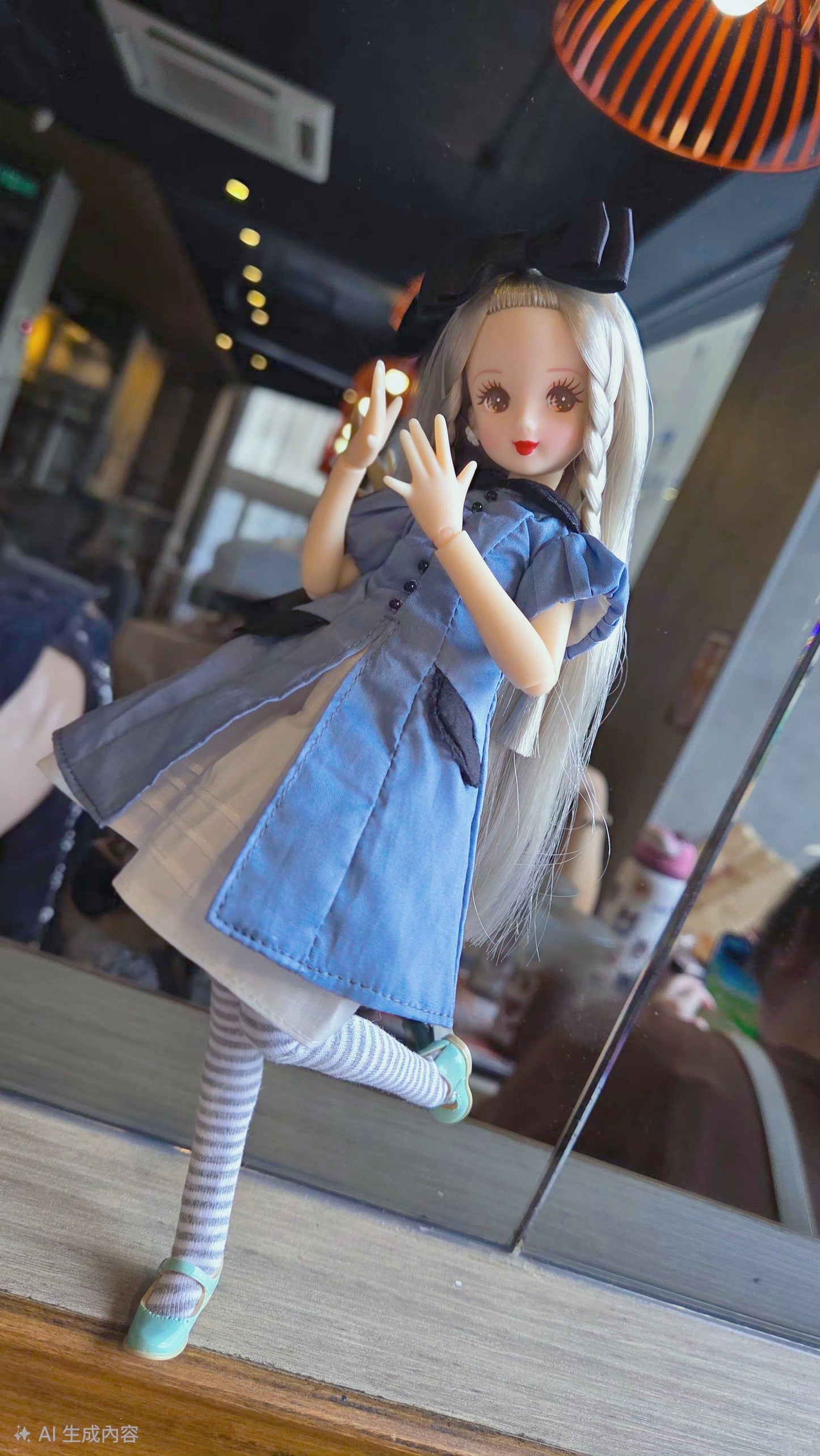 【Licca Castle】Galum Collection 27 泡泡袖藍洋裝套組 / 22cm Pureneemo OB22 ruruko