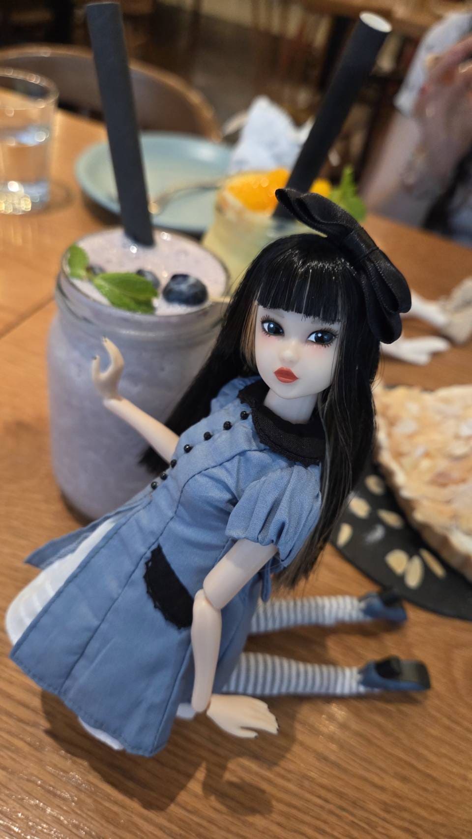 【Licca Castle】Galum Collection 27 泡泡袖藍洋裝套組 / 22cm Pureneemo OB22 ruruko
