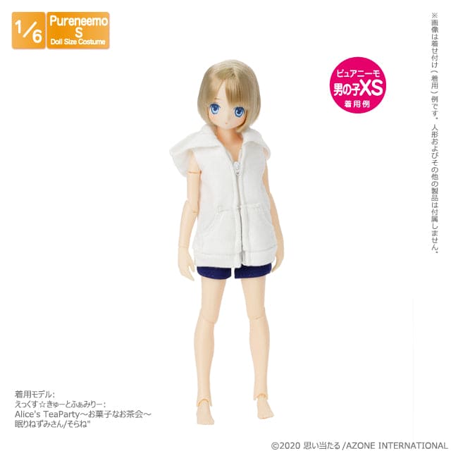 【AZONE】ノースリーブパーカー マルチカラー/AZONE ピュアニーモ OB22 OB24 ブライス モモコ