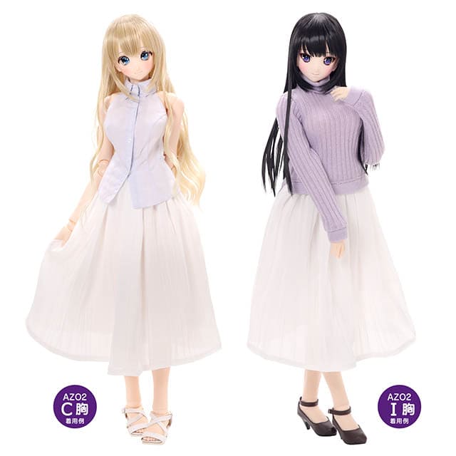 【AZONE】輕柔蓬鬆長裙 / BJD 3分 DD AZO2 OB50 Angel Philia - 紀物書館+JiWu Bookstore