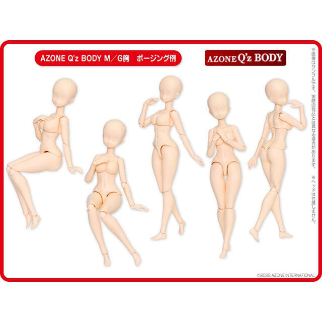 【AZONE】Q'z BODY M/G胸女性ボディ/ジェニー 1/6 ブライス