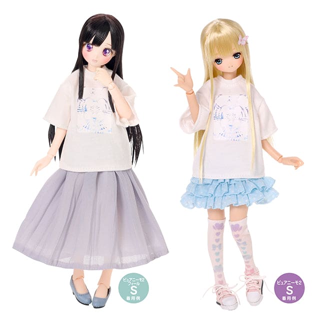 【AZONE】ワイドバージョンTシャツ マルチカラー/AZONE ピュアニーモ OB22 OB24 ブライス モモコ