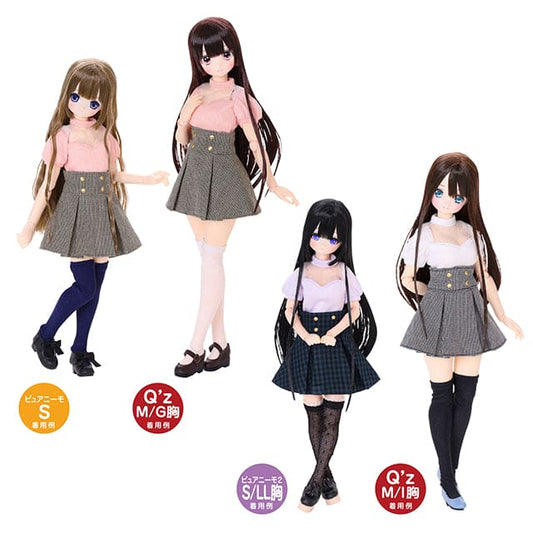 【AZONE】低胸半透上衣 迷你裙套裝 / Q'z Pureneemo - 紀物書館+JiWu Bookstore